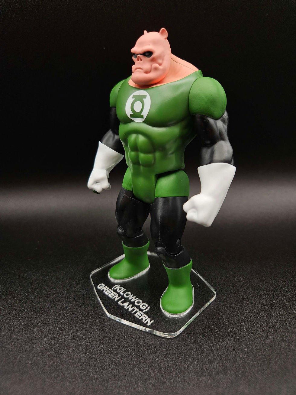 Miniatura: Super Powers Mcfarlane Green Lantern (Kilowog) Acrylic Base *No Figure Included