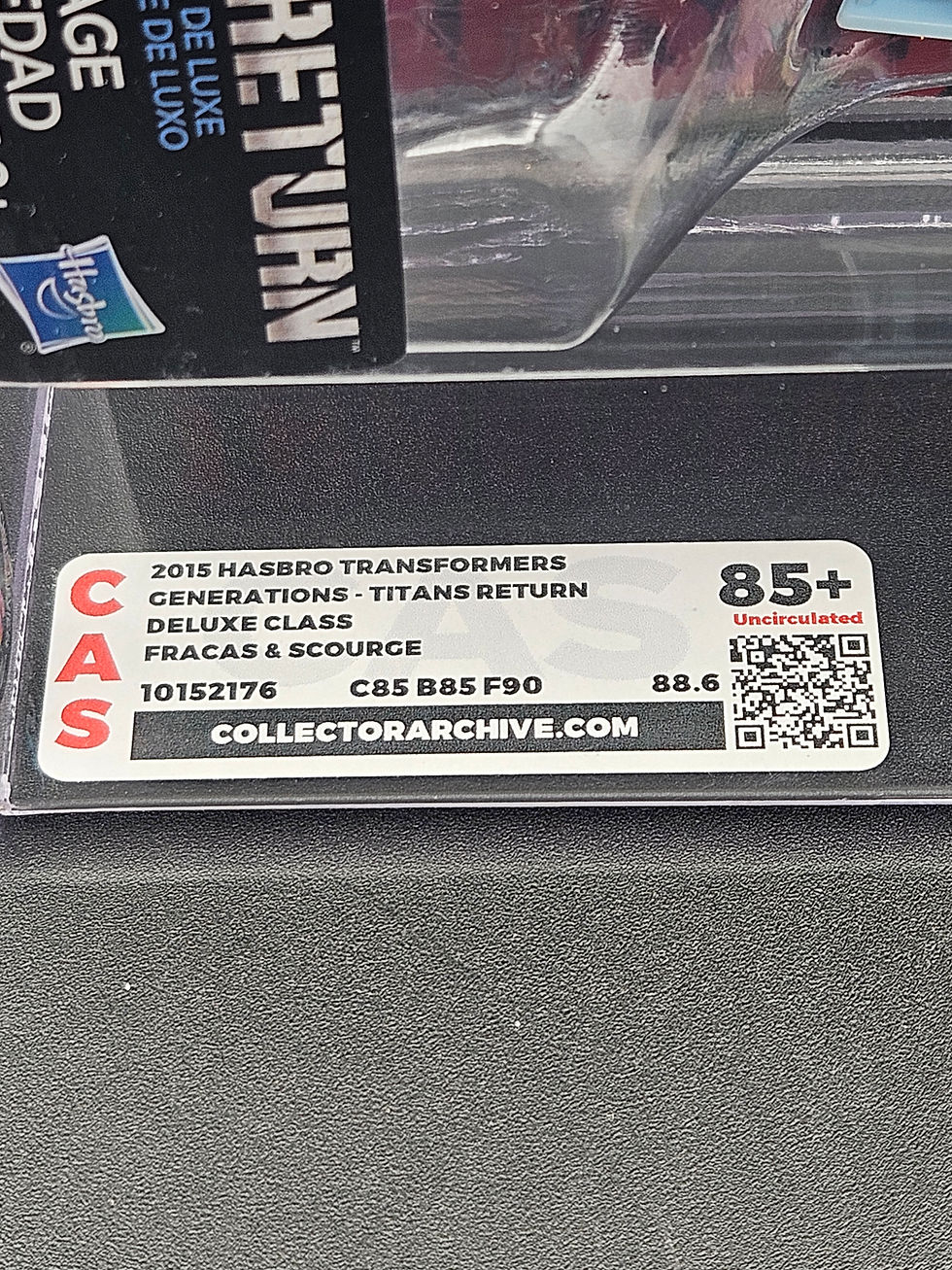 縮圖：CAS Graded U85 2015 Transformers Titans Return Deluxe Class Fracas & Scourge