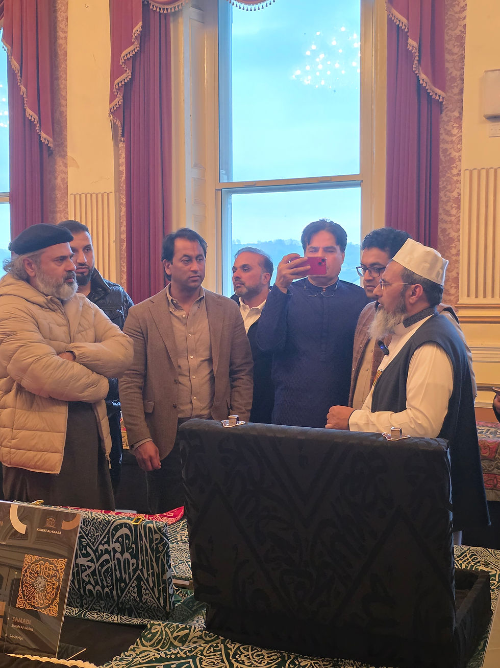Group photo of Imran Riaz Khan, Tauseef Malik (Mr Ts), Imran’s associates, and Sheikh Ilyas at the K