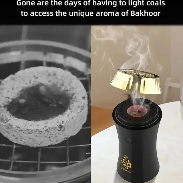 Thumbnail: Electric USB Rechargeable Car Incense Burner Oud Bakhoor - Bakhoor Electric Burn