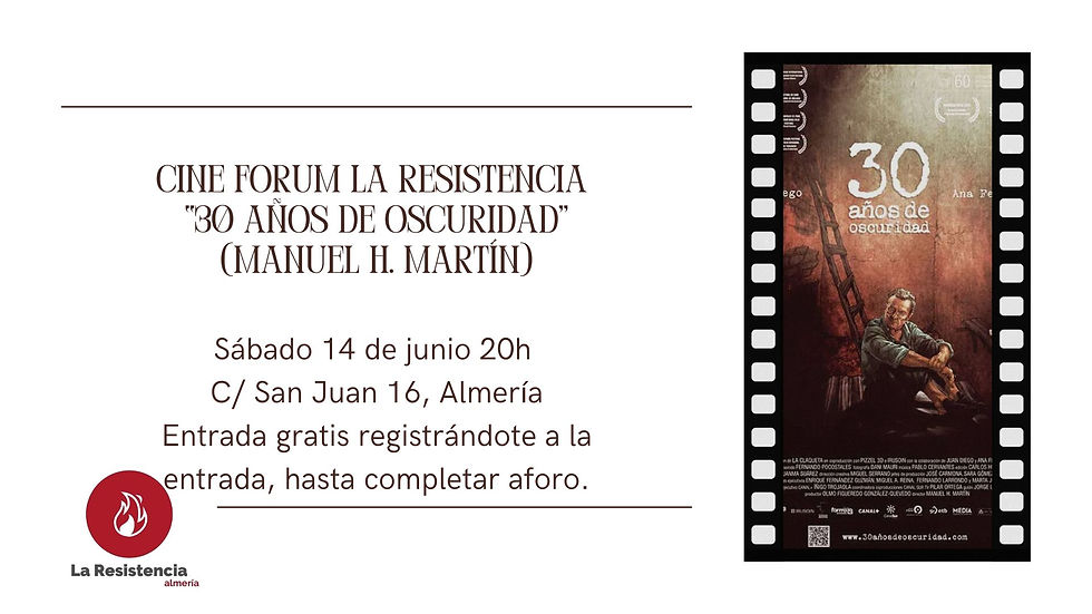 Cinefórum Junio 2025 - 🕯 "30 años de oscuridad" (2011). Duración: 85 mins🎬
