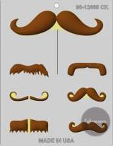 Moustaches 9 Cavity Chocolate Mould