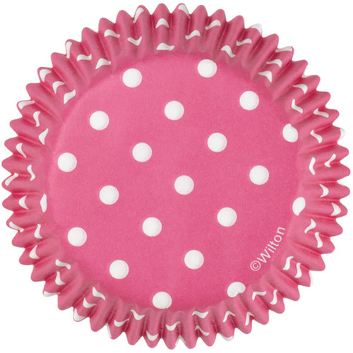 New Pink Dots Cupcake Cases 50mm /75