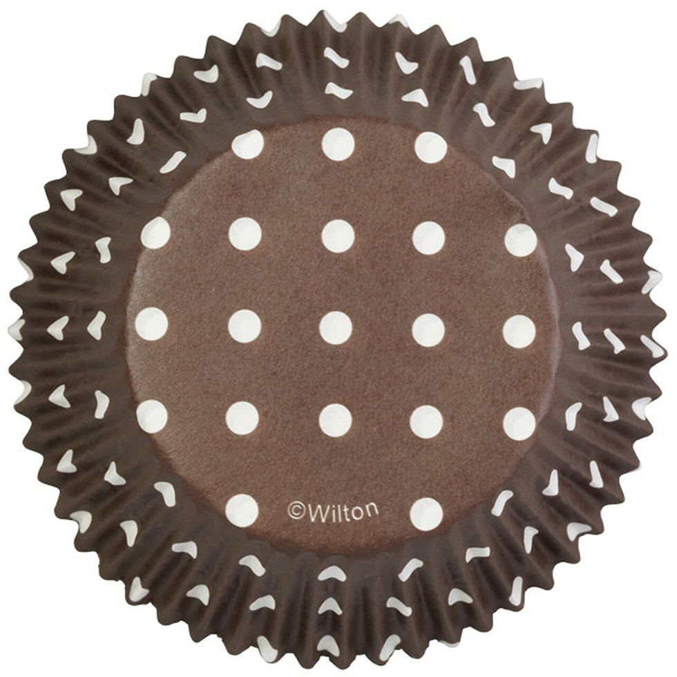 Brown Dots Cupcake case 75 pcs