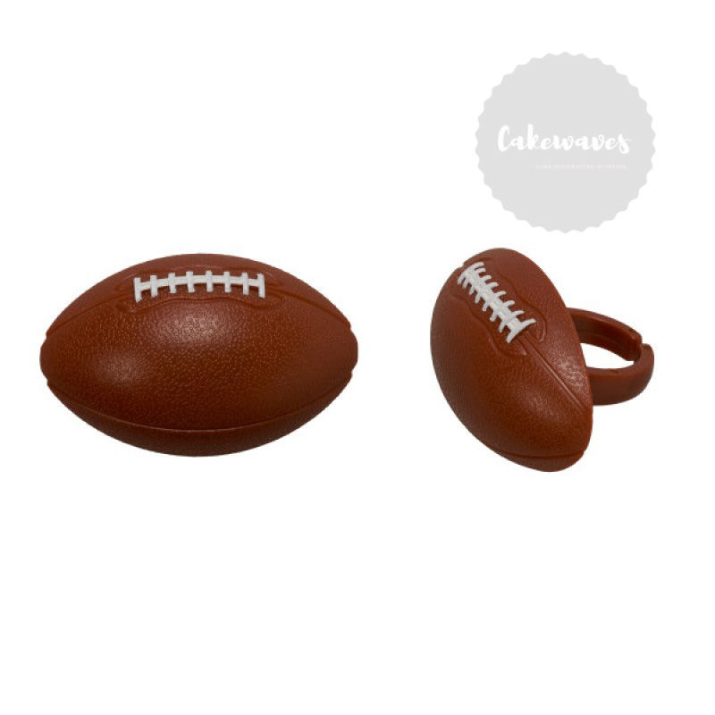 3D Foot Ball Cupcake Rings