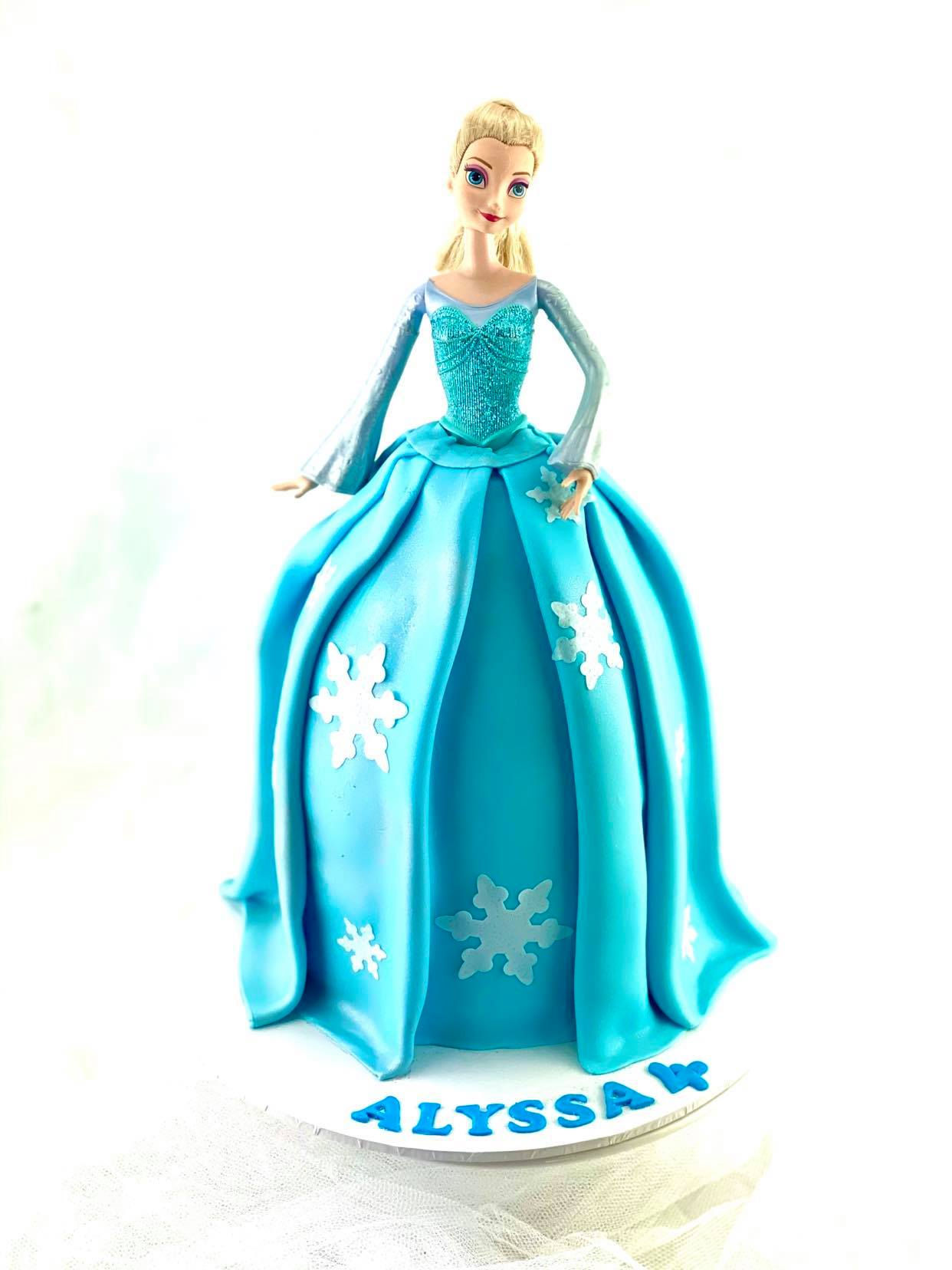 Frozen Elsa Fondant Bithday Cake