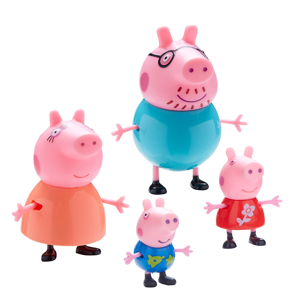 Peppa Pig Family Figurine 4pc