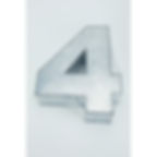 NUMBER FOUR - 4 - CAKE TIN, PAN 10 inch