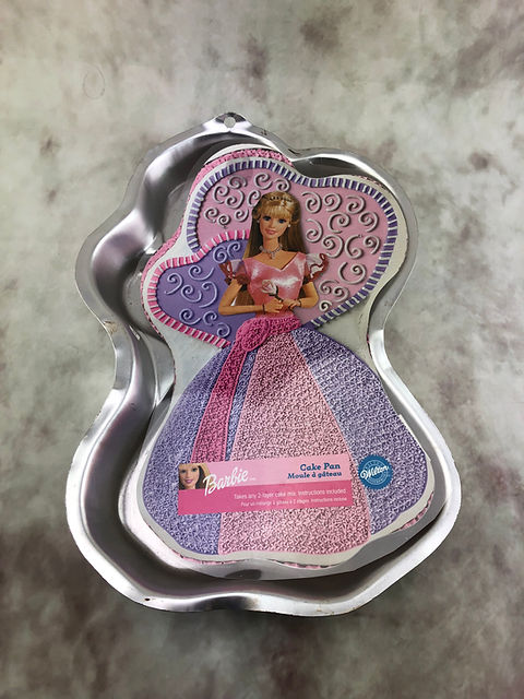 Barbie cake pan sale
