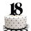 Thumbnail: Number 18 - Black Acrylic Cake Topper