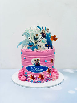 Frozen2 Team Birthday Cake - Buttercream