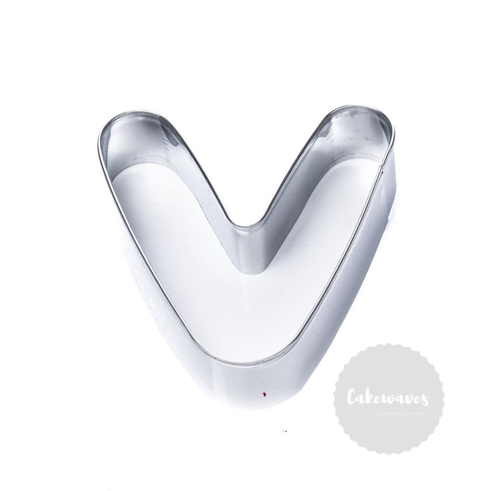 Letter V Stainless Steel Cookie Cutter