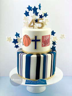 Two tier Birthday Cake