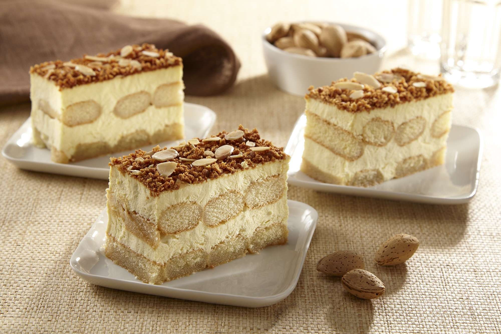 Tiramisu Toasted Almond Cake Whole