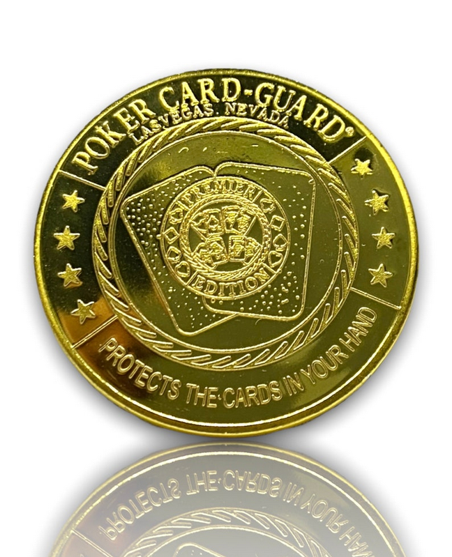 Thumbnail: Gold Lucky Coin, Poker gold plated coin 1pcs