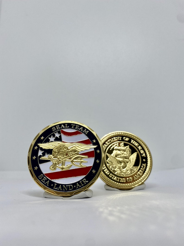 Thumbnail: Gold USA army SEAL coin american coin concept, memorable coin, military gift