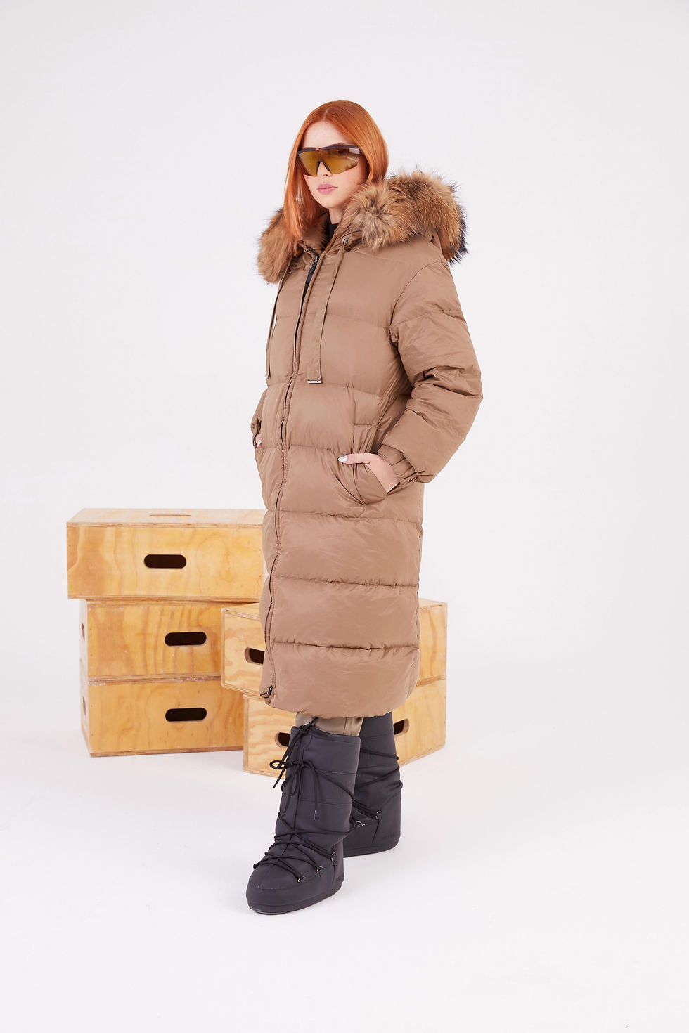 Miniatura: Jaqueta Puffer Longa