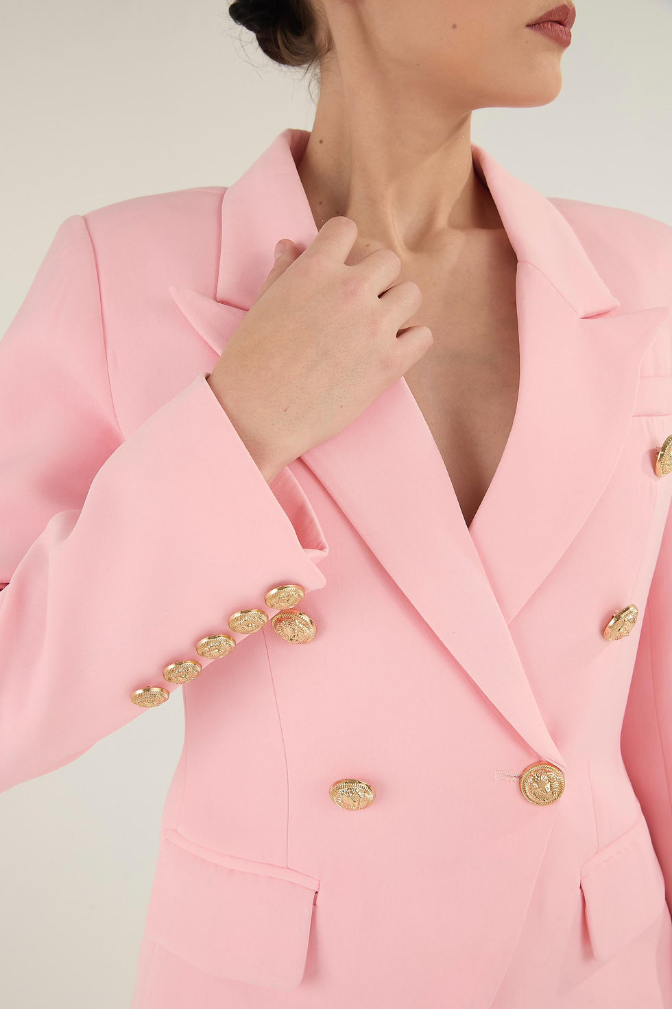 Miniatura: Blazer Alfaiataria Rosa Bebê 