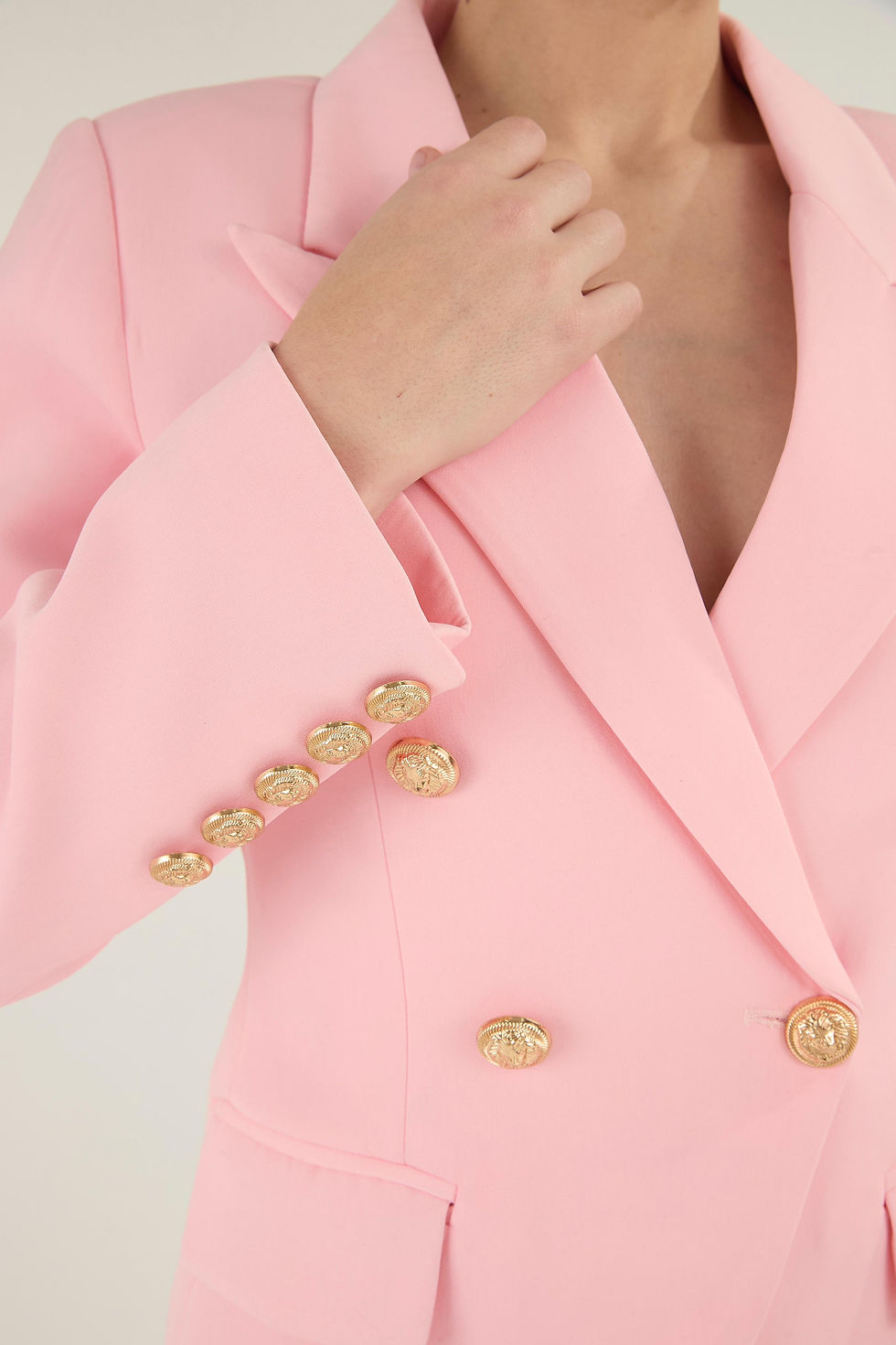 Miniatura: Blazer Alfaiataria Rosa Bebê 