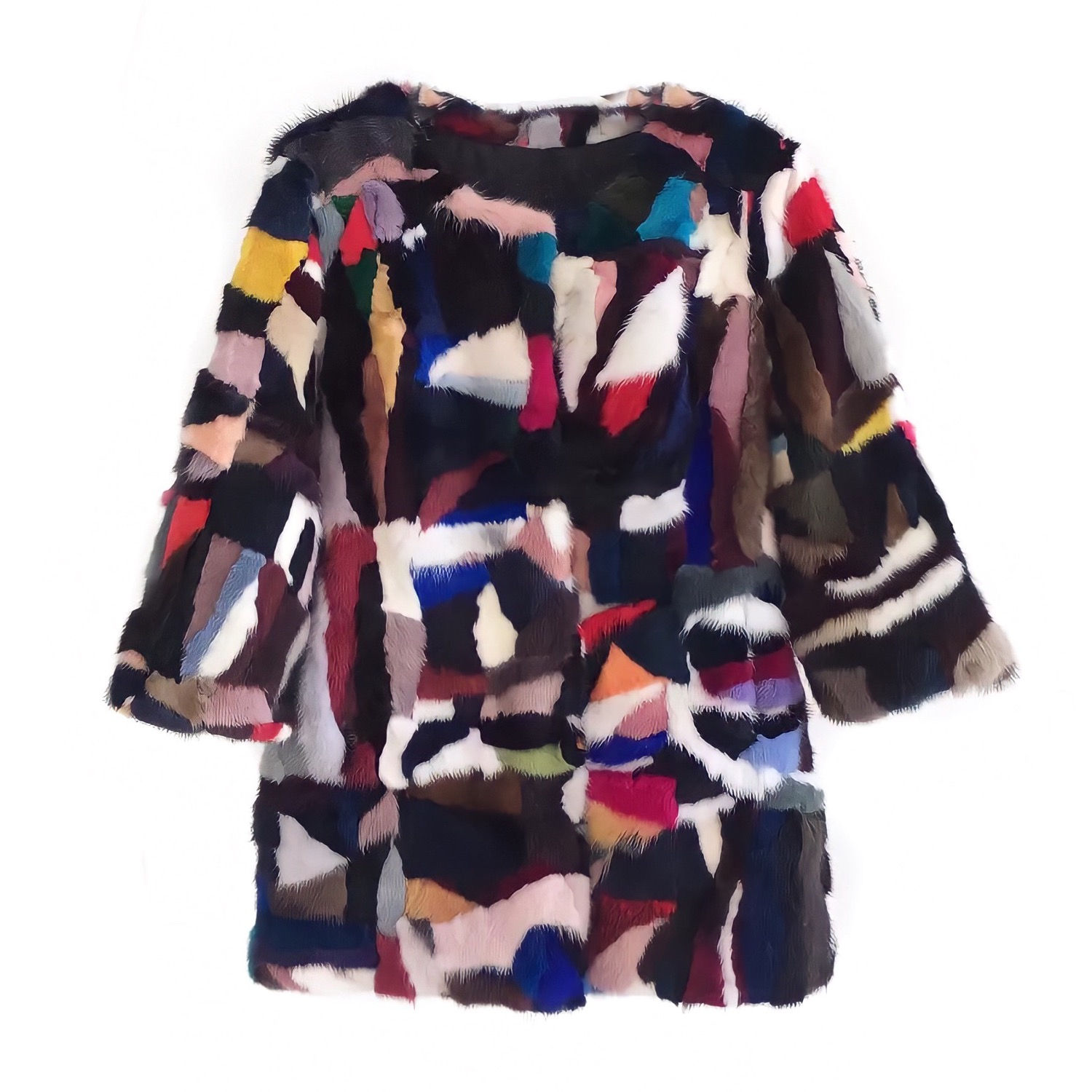 Casaco Vison Patchwork