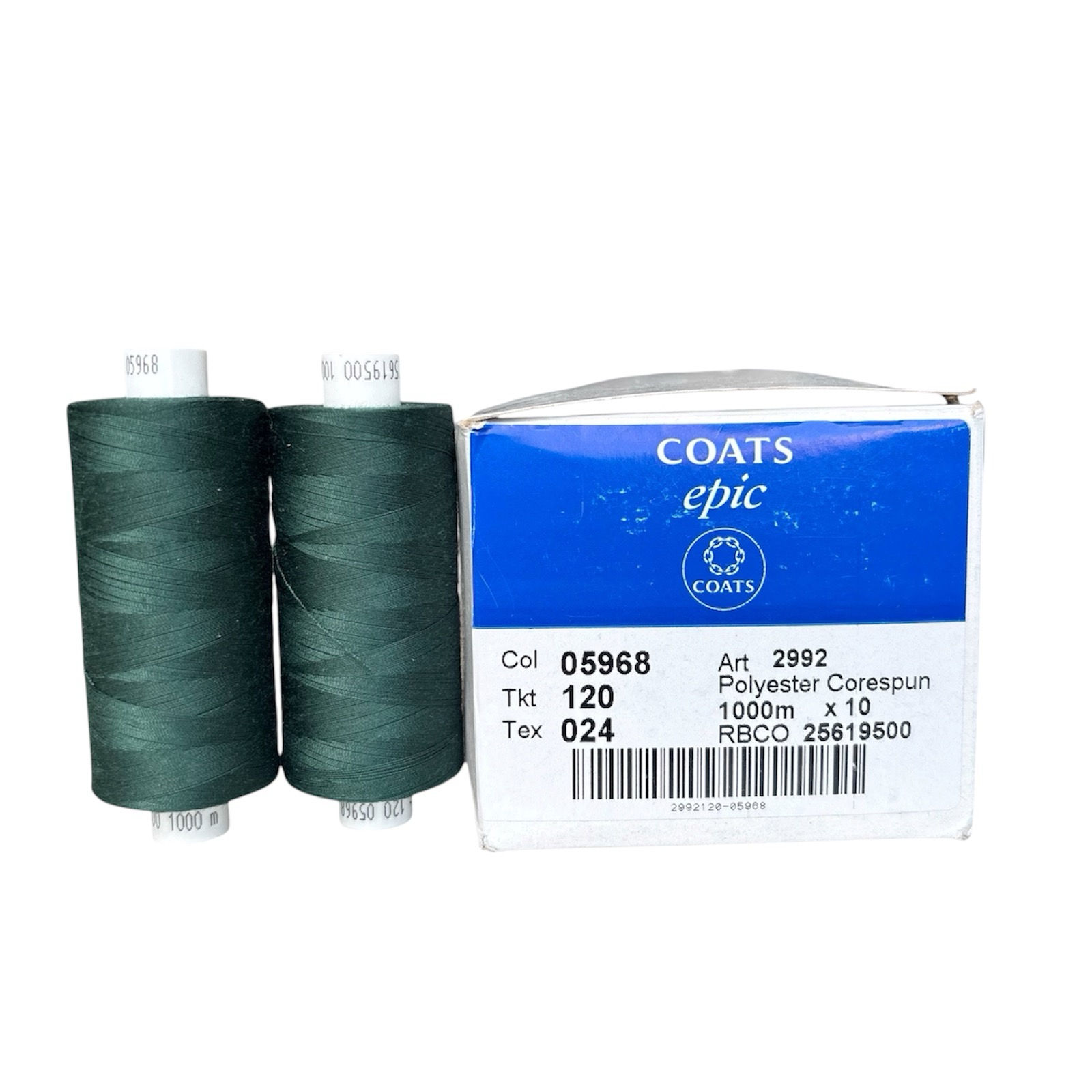 Нитка швейна Coats epic колір 05968 товщина 120