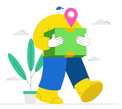 Delivery man Carrying Box ( PNG ).png