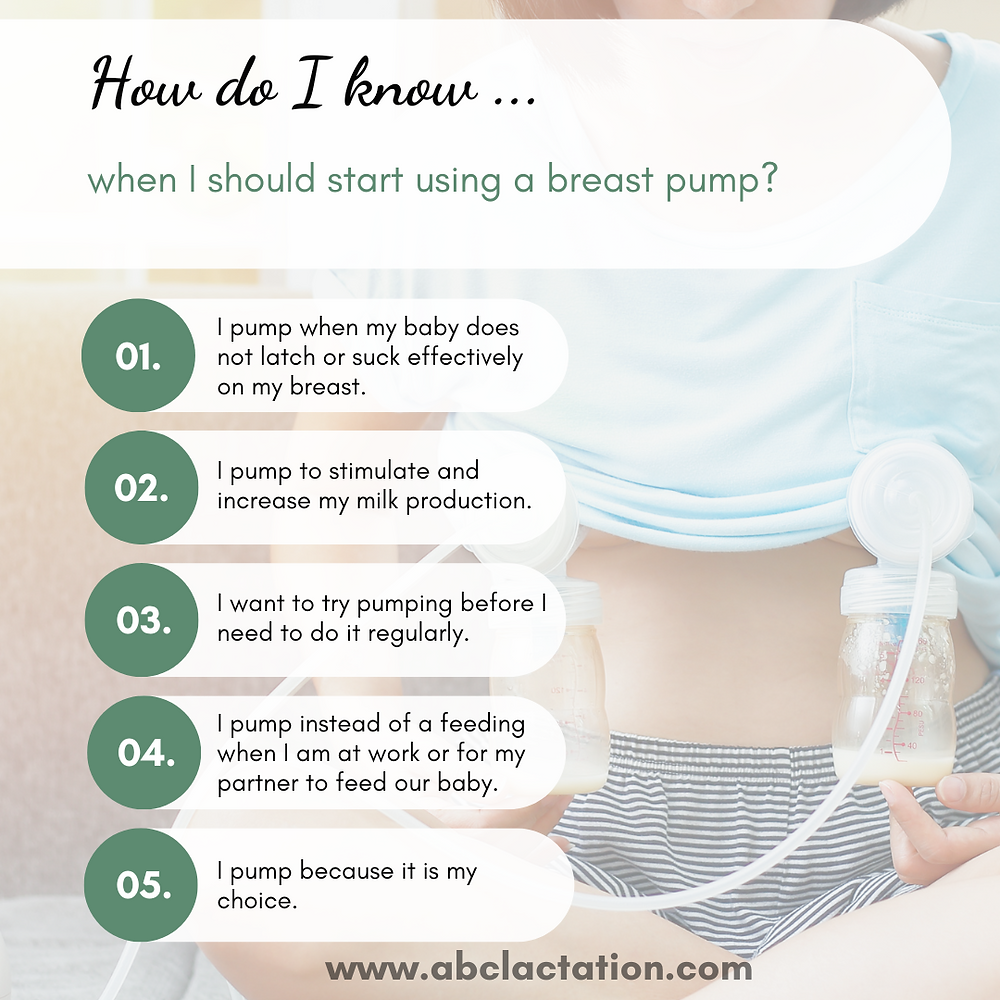 How do I know... When I should start using a breast pump?