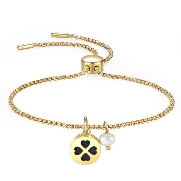 Plated & Pearl Aroma Bracelet