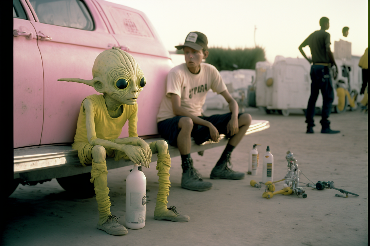 Midnite on Mars - AI Art - Glashier