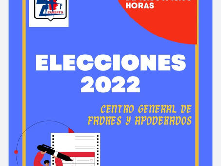 Elecciones Centro General de Padres y Apoderados.