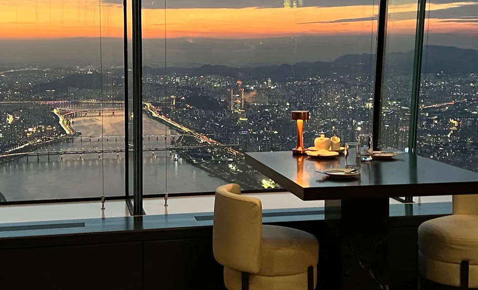 sky lounge seoul lotte hotel panoramic night view rooftop dining experience restaurant of the month summer