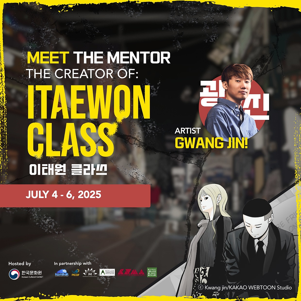 "Meet the Mentor" Itaewon Class's Webtoon artist Jo Gwang Jin! Courtesy of KCC Phil.