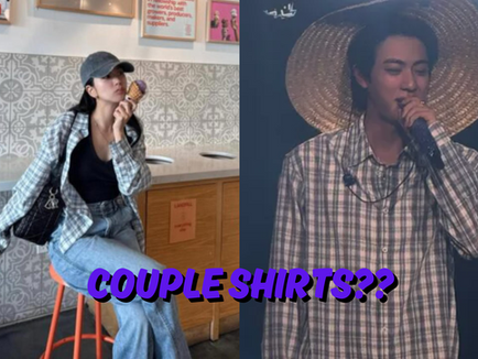 bts jin blackpink jisoo dating rumors dispelled explode internet shirt