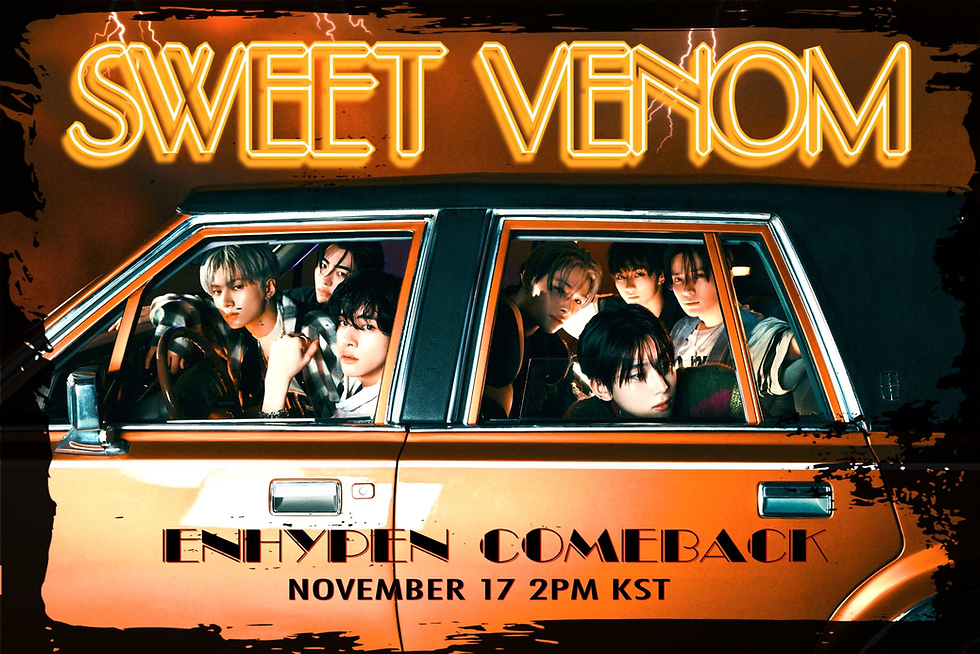 ENHYPEN "Sweet Venom" poster (Min_ENGENE Twitter)