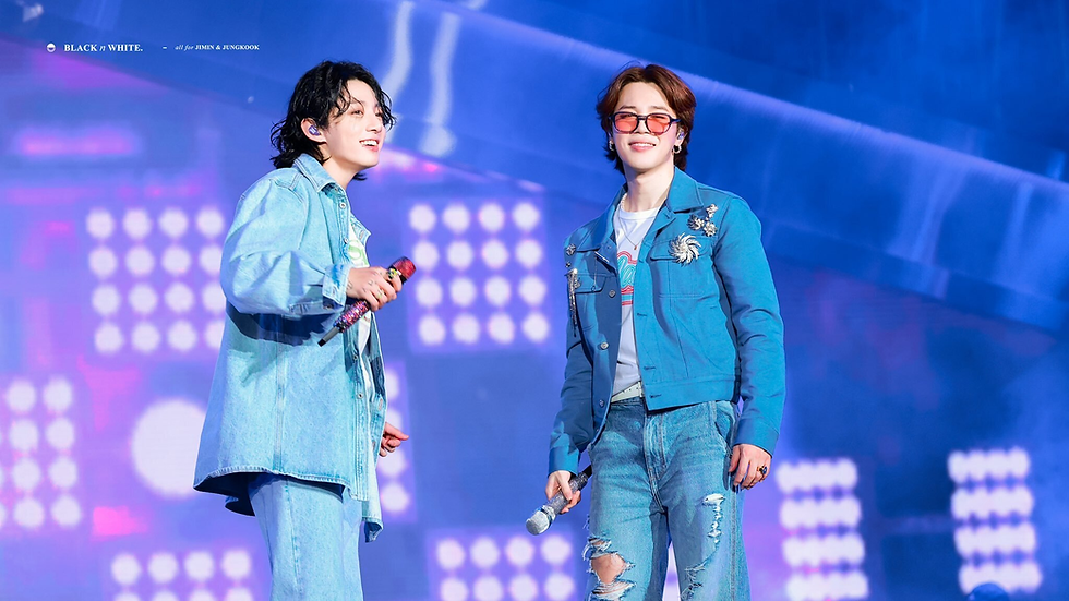 Jimin and Jungook at the Busan concert (Kpopping)