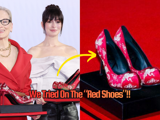 dojeon team tries on the shoes made for meryl streep and anne hathaway devil wears prada 2 in seoul