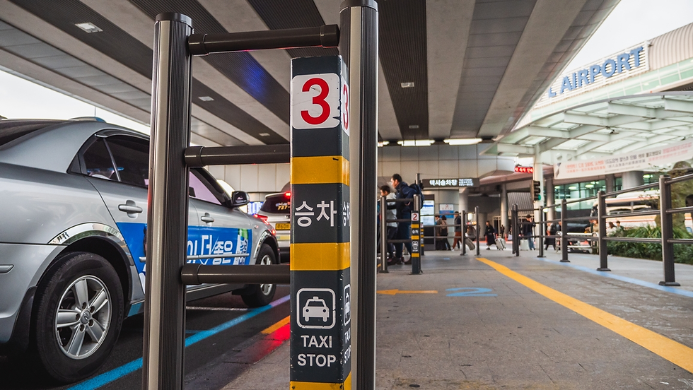 A taxi stand in Jeju Island (Visit Jeju)