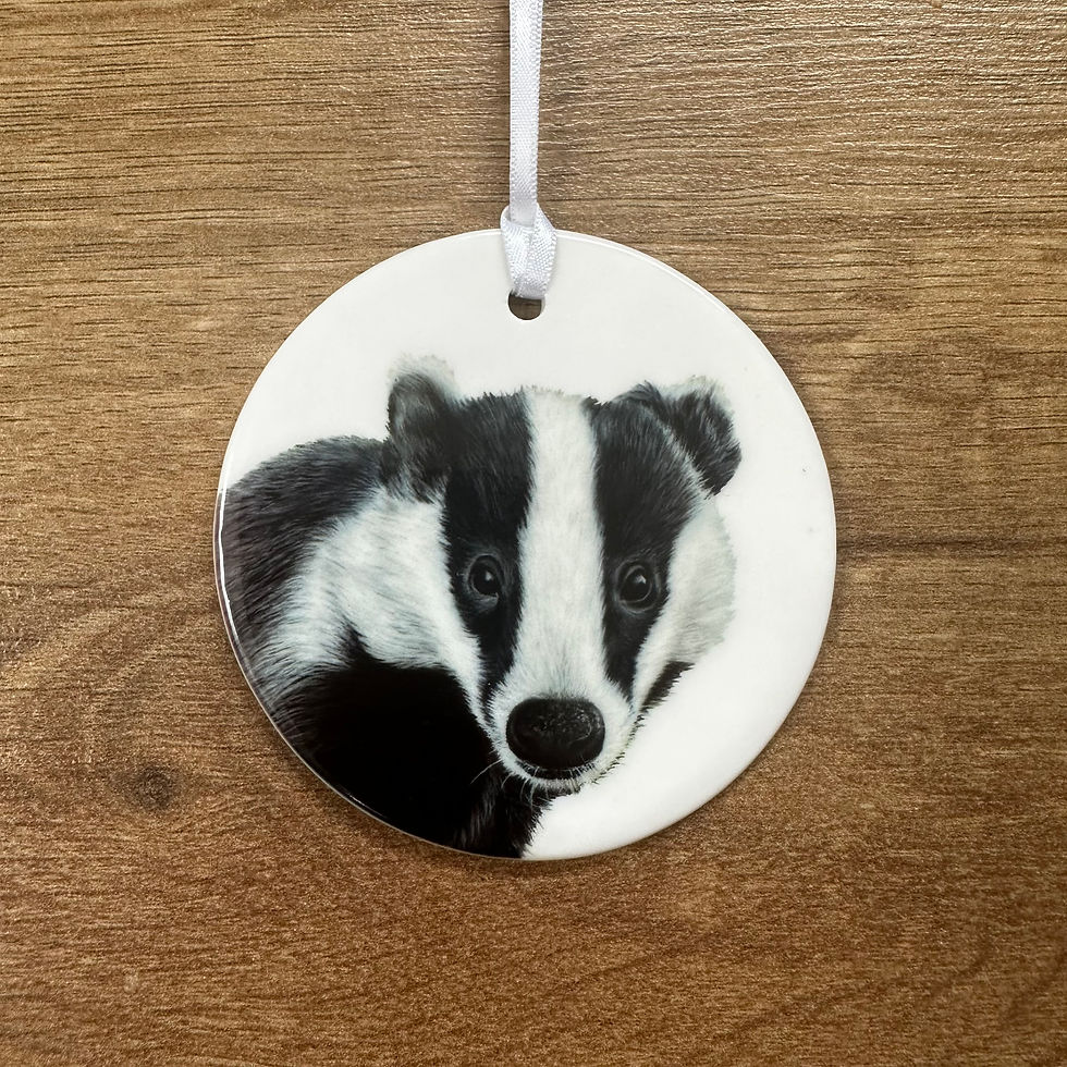 Badger Ceramic Decoration