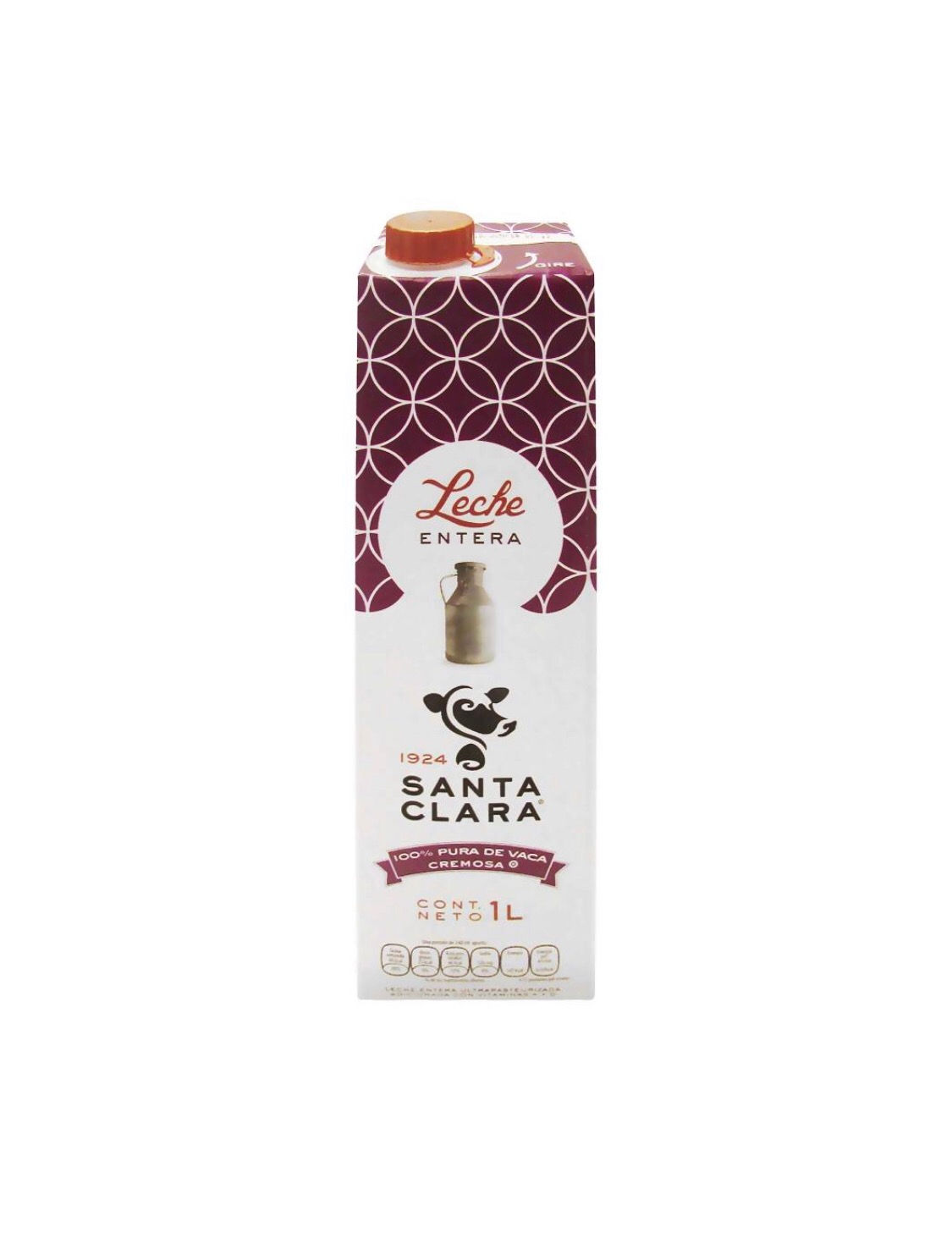 Leche Entera Santa Clara 1 lt