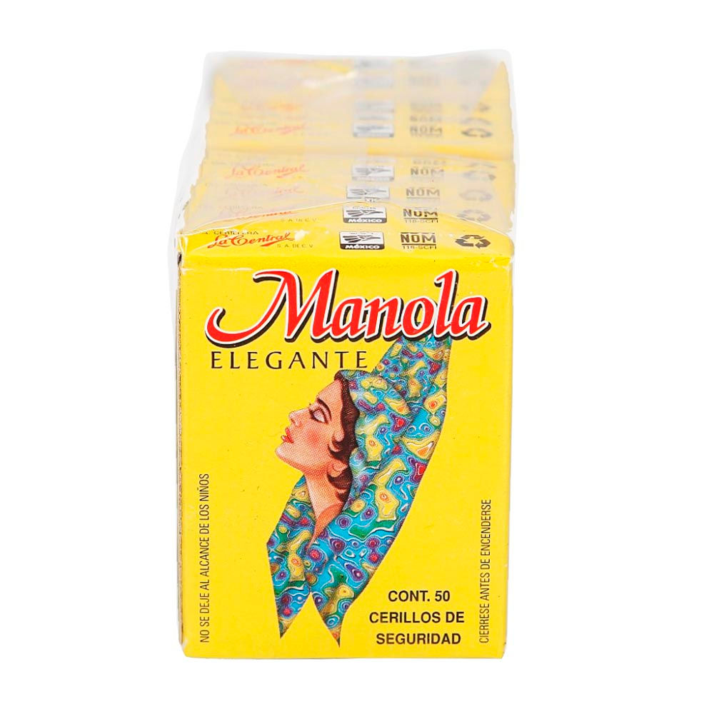 Caja de cerillos Manola 50 pz.