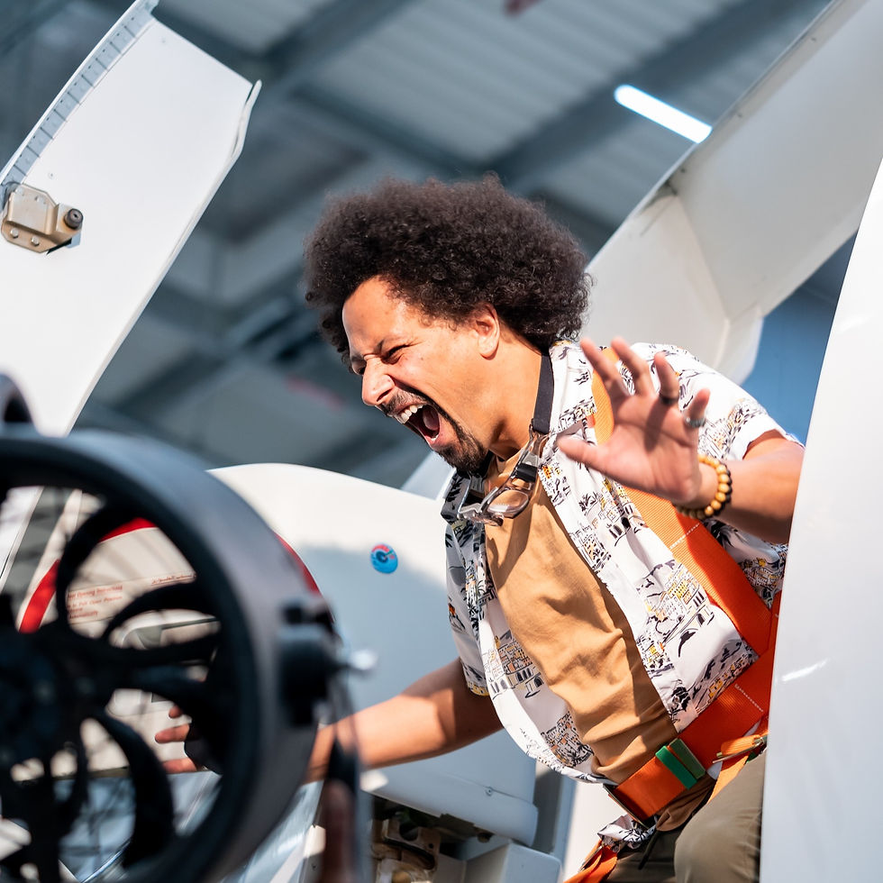 Flo Akinbiyi Jumping Out A Plane For A Dubbilze Campaign | Fear Of Public Speaking