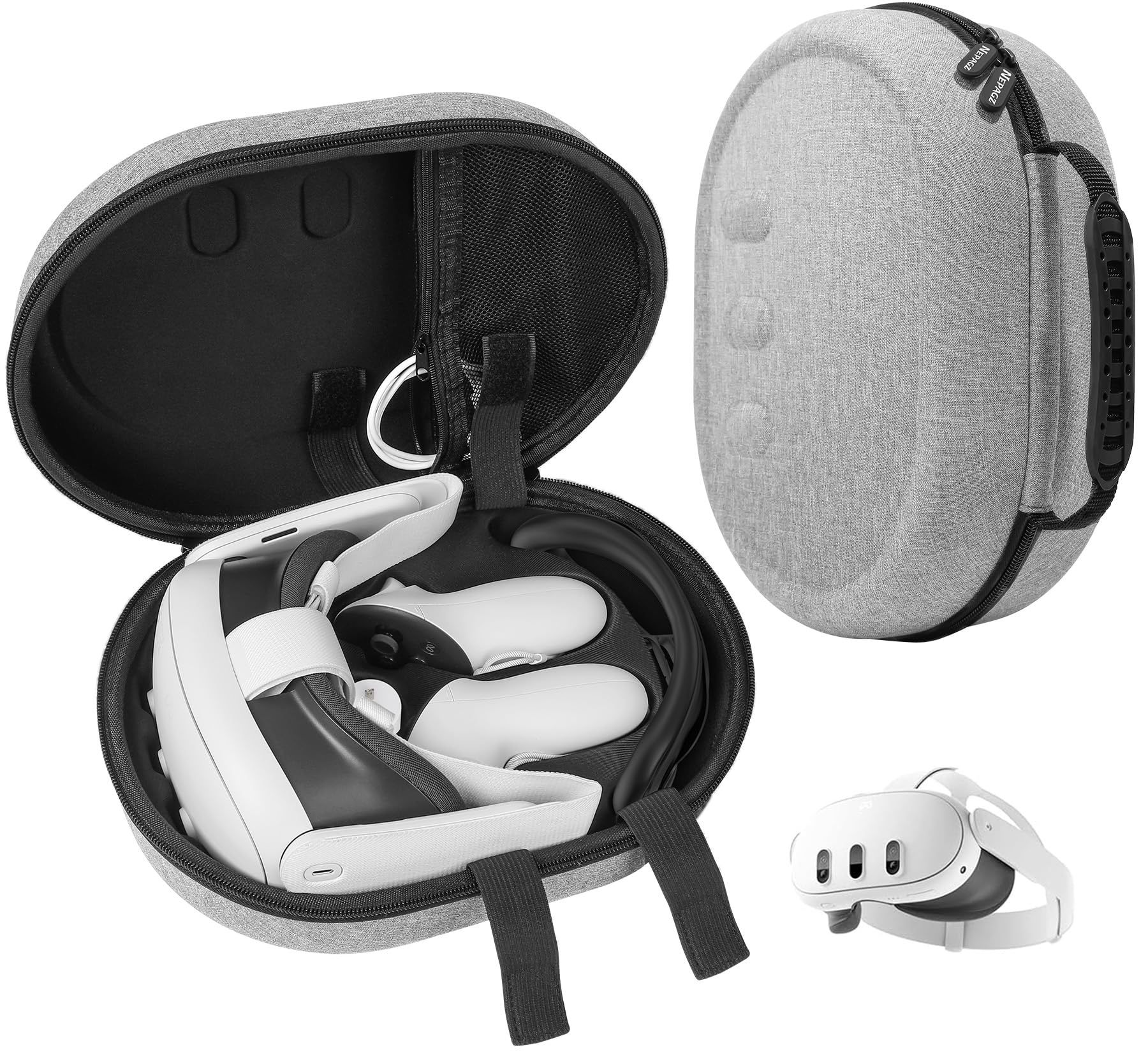 Hard Carrying Case Compatible with Oculus/Meta Quest 3, Suitable for Travel Port