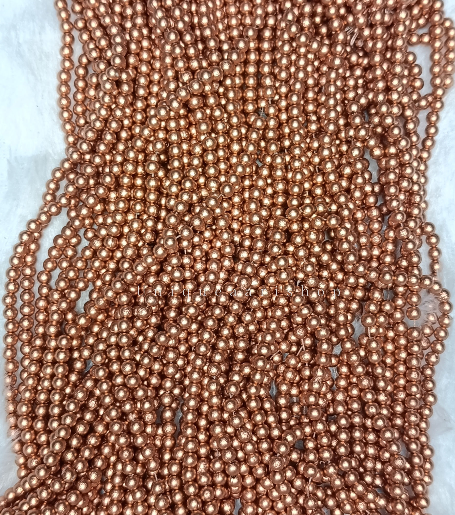 4mm copper bead-1bunch(12 lines)