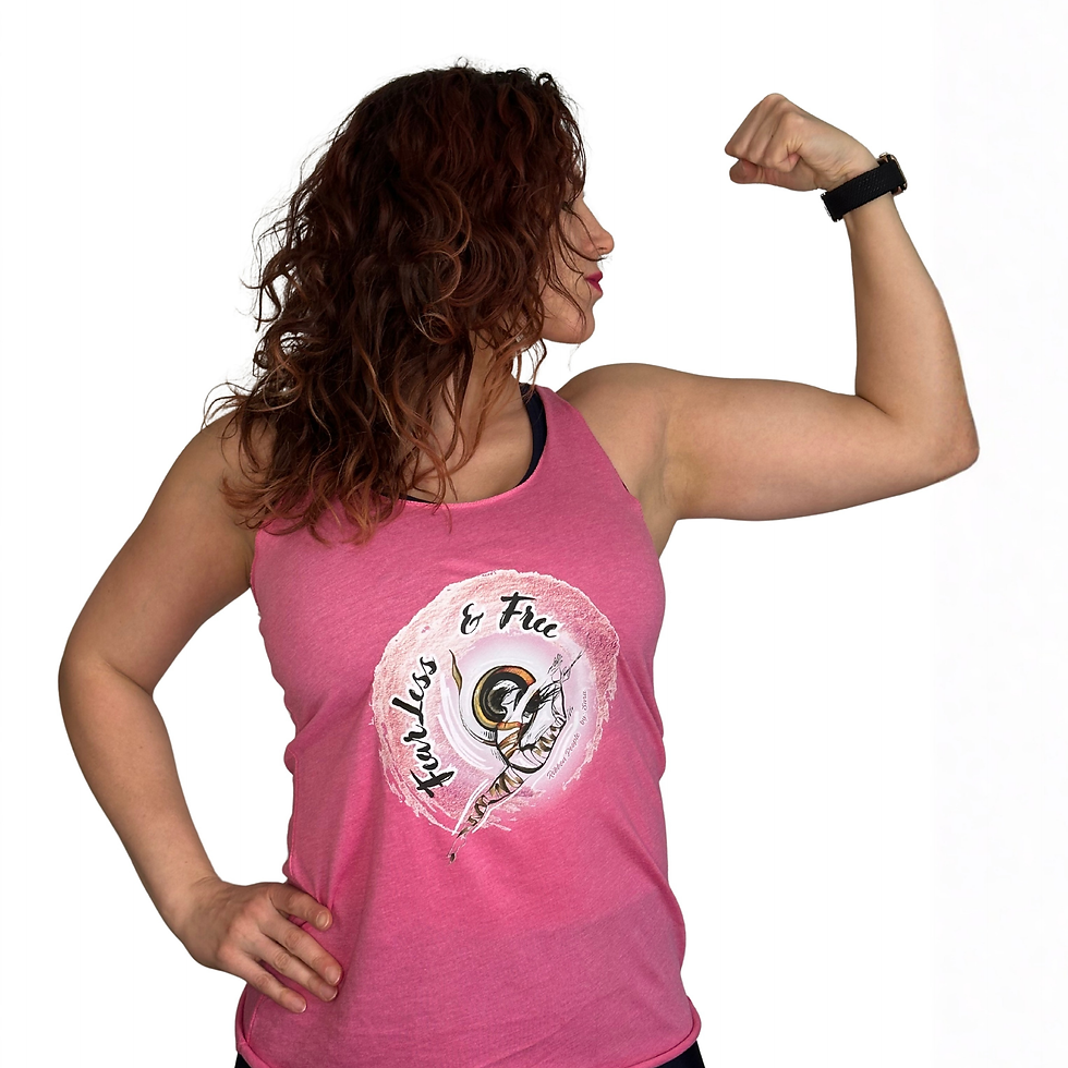 Thumbnail: Pink Women Tank Top, Fearless & Free