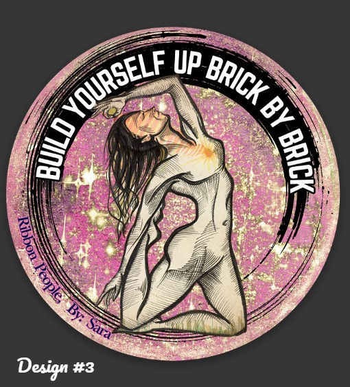 Thumbnail: Build Yourself Up Custom Stickers, 3 Designs, 2.25″ × 2.25″