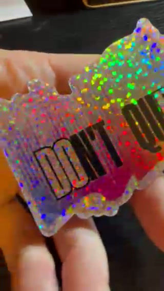 Thumbnail: Don't Quit Glitter Stickers (3inch)