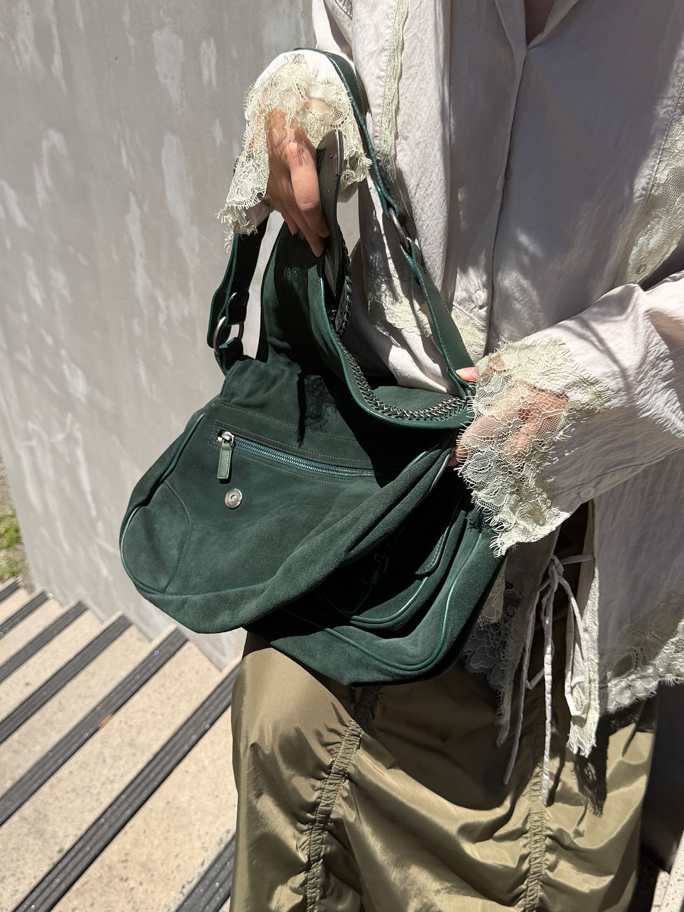 Thumbnail: Dior Green Double Pocket Saddle