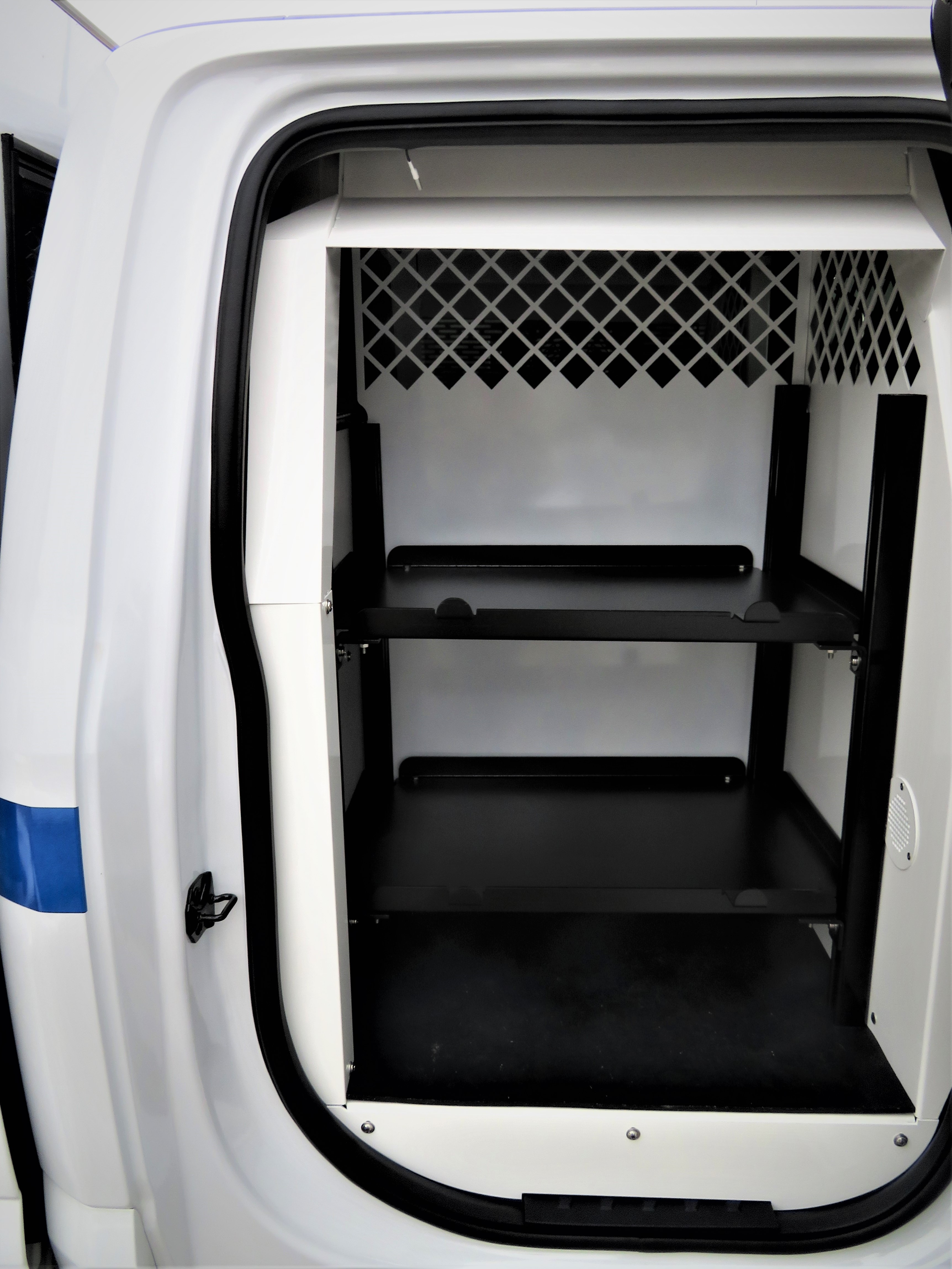 Custom Fab Admin Shelving Station