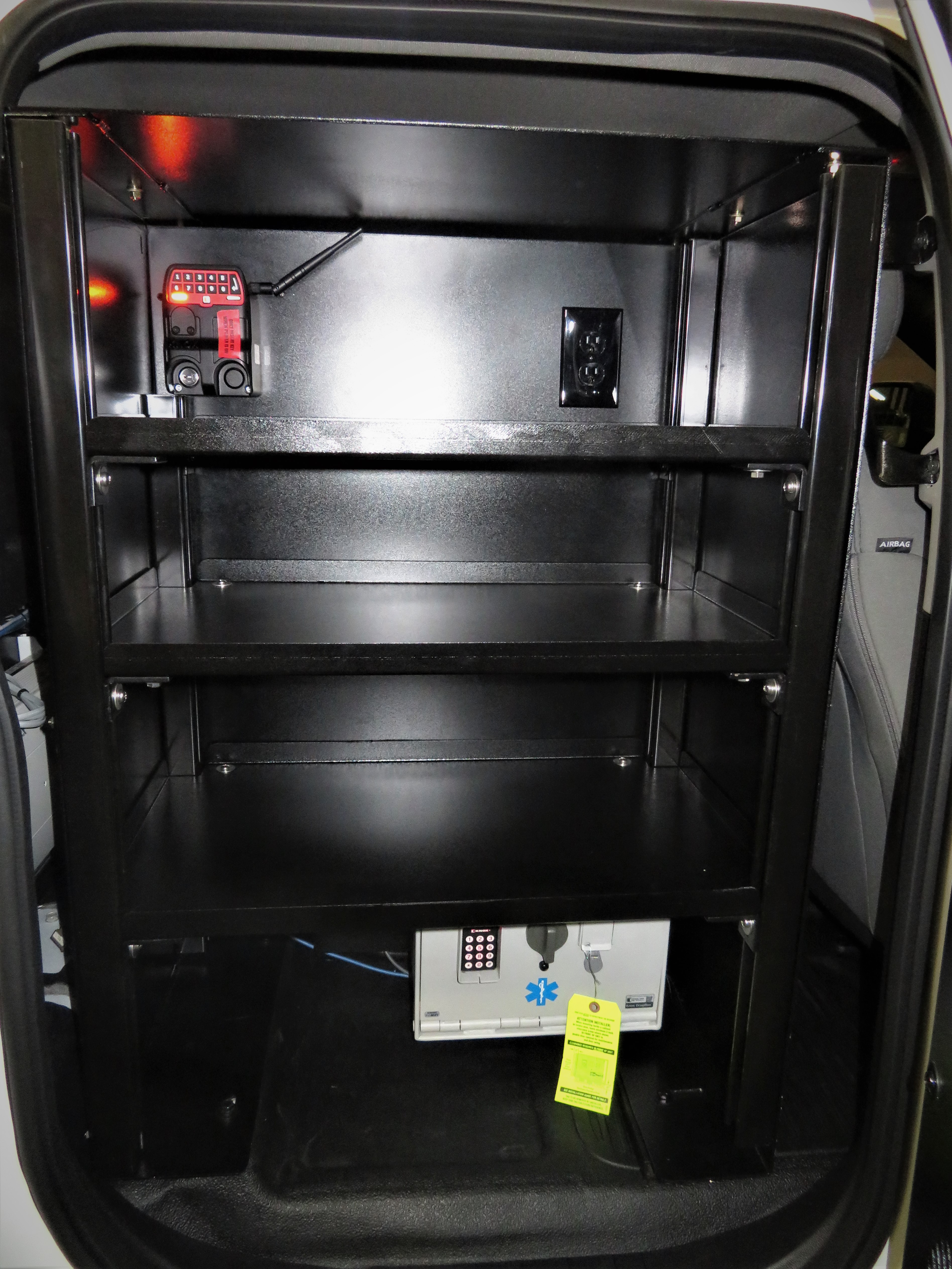 Custom Fab Shelving Station