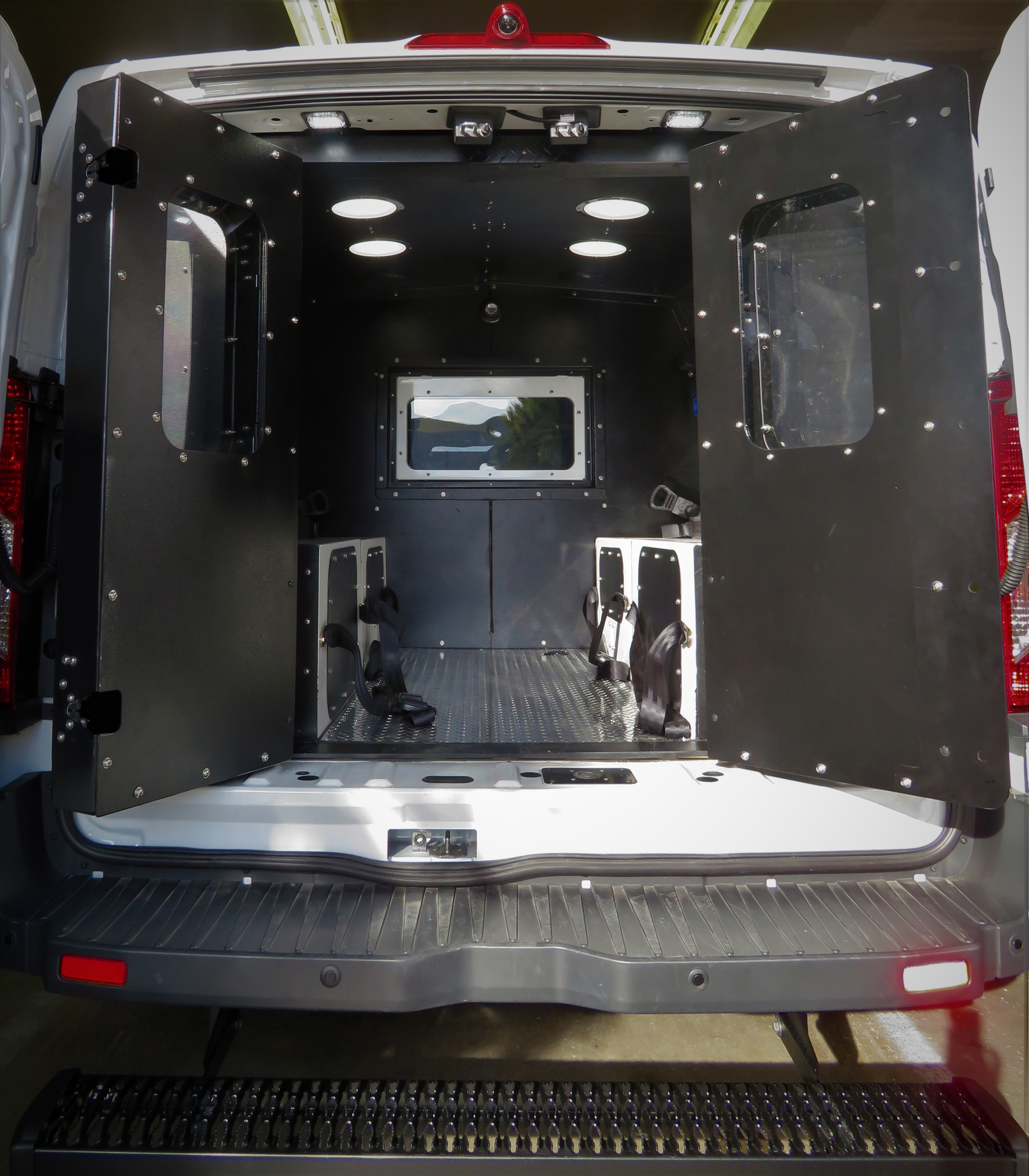 Longmont PD Jail Van Custom Fab Roof